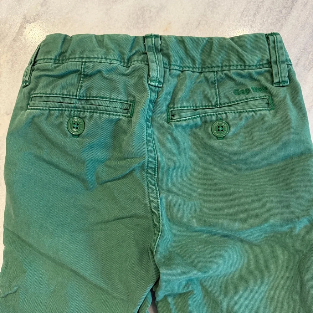Baby‎ Gap Toddler Boys Green 2T Trousers Chinos Adjustable Waist Spring Summer